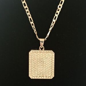 Silver Cz Pendant Necklace